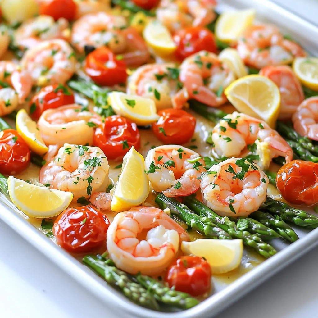 Sheet Pan Lemon Garlic Shrimp Scampi Delight