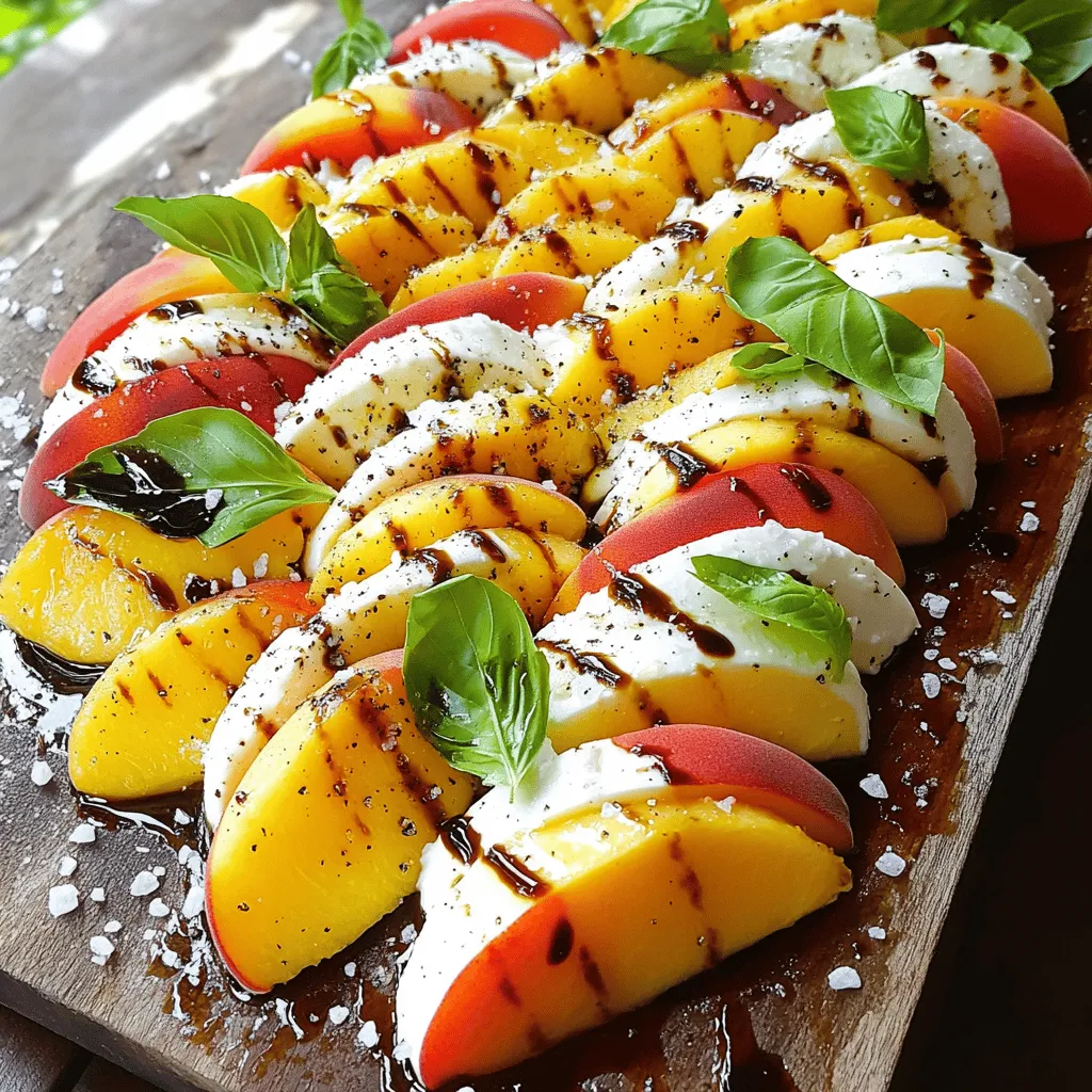 Summer Peach Caprese Salad Fresh and Flavorful Dish