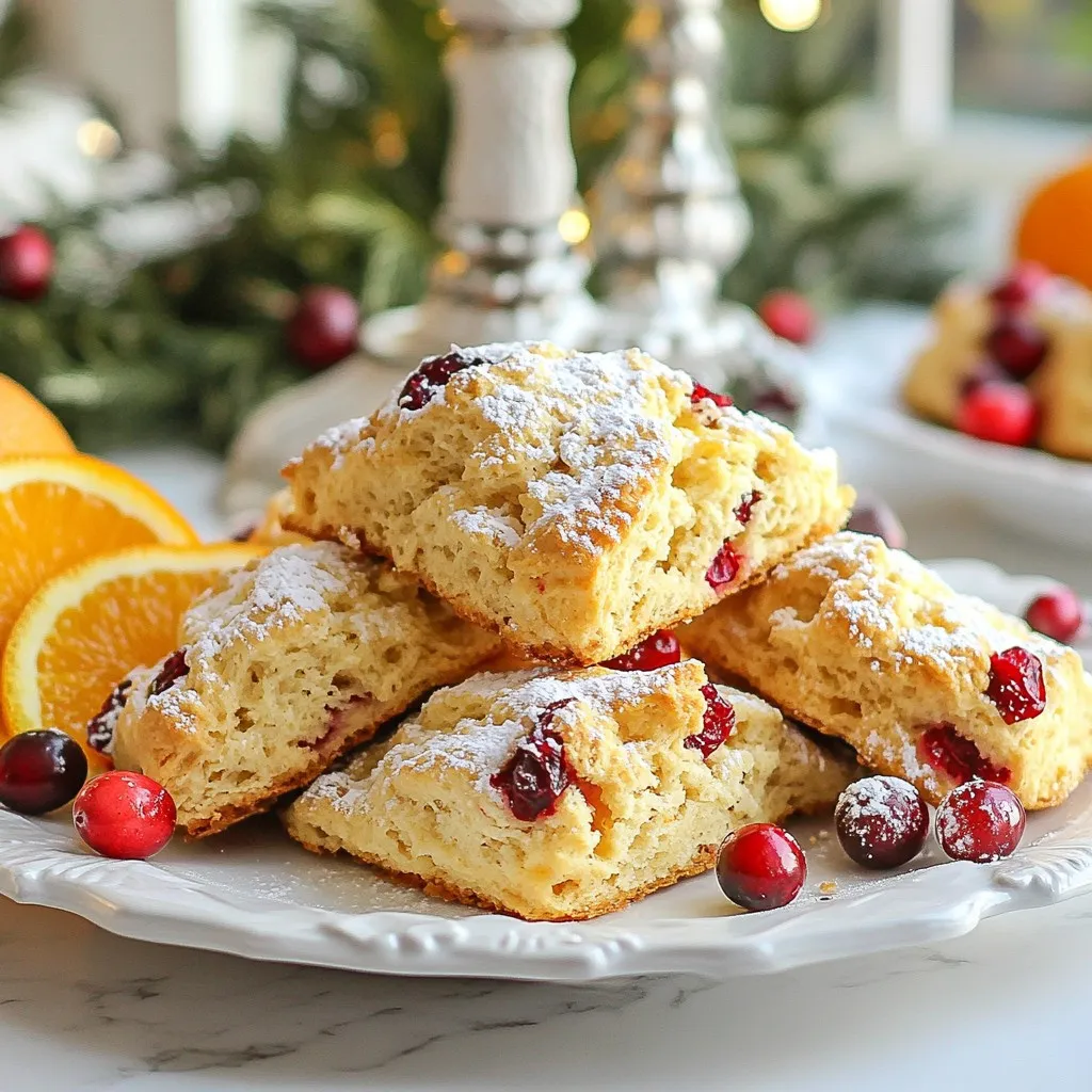 Orange Cranberry Scones Fresh and Flavorful Treat