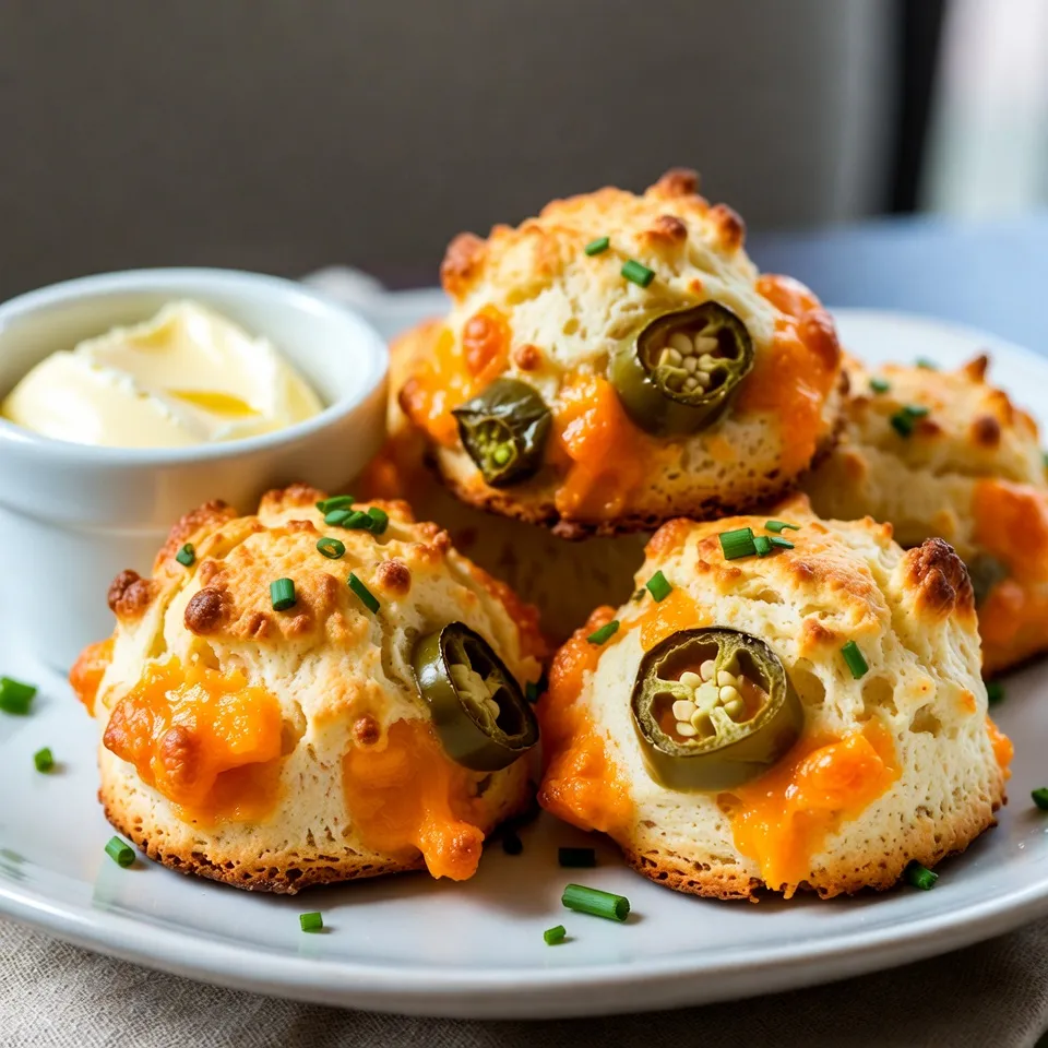 Keto Cheddar Jalapeno Biscuits Tasty and Easy Recipe