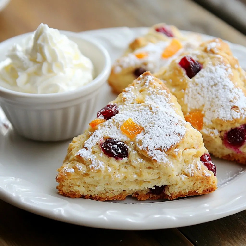 Orange Cranberry Scones Flaky and Flavorful Treat