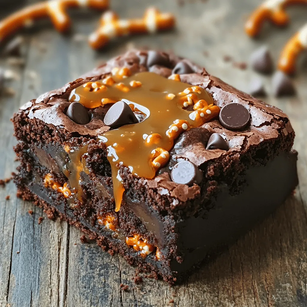 Caramel Pretzel Brownies Rich and Decadent Treat