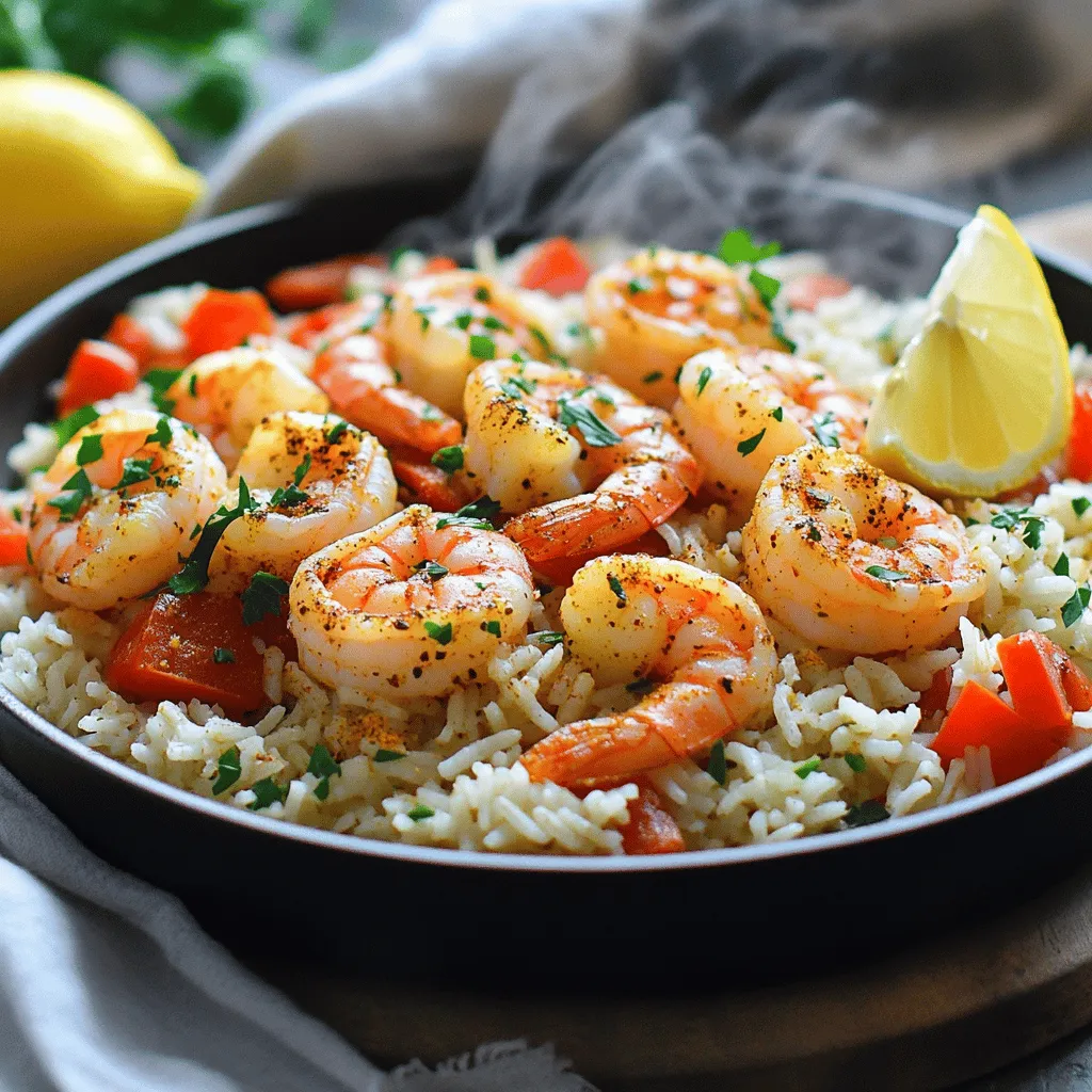 One-Pot Spicy Cajun Shrimp and Rice Easy Recipe