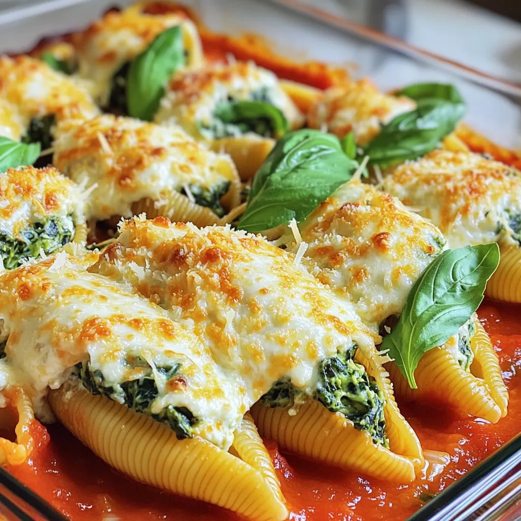 Creamy Spinach Ricotta Stuffed Shells Savory Delight