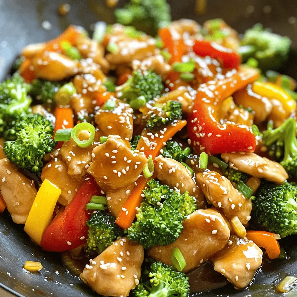 Honey Garlic Chicken Stir Fry Tasty and Quick Meal