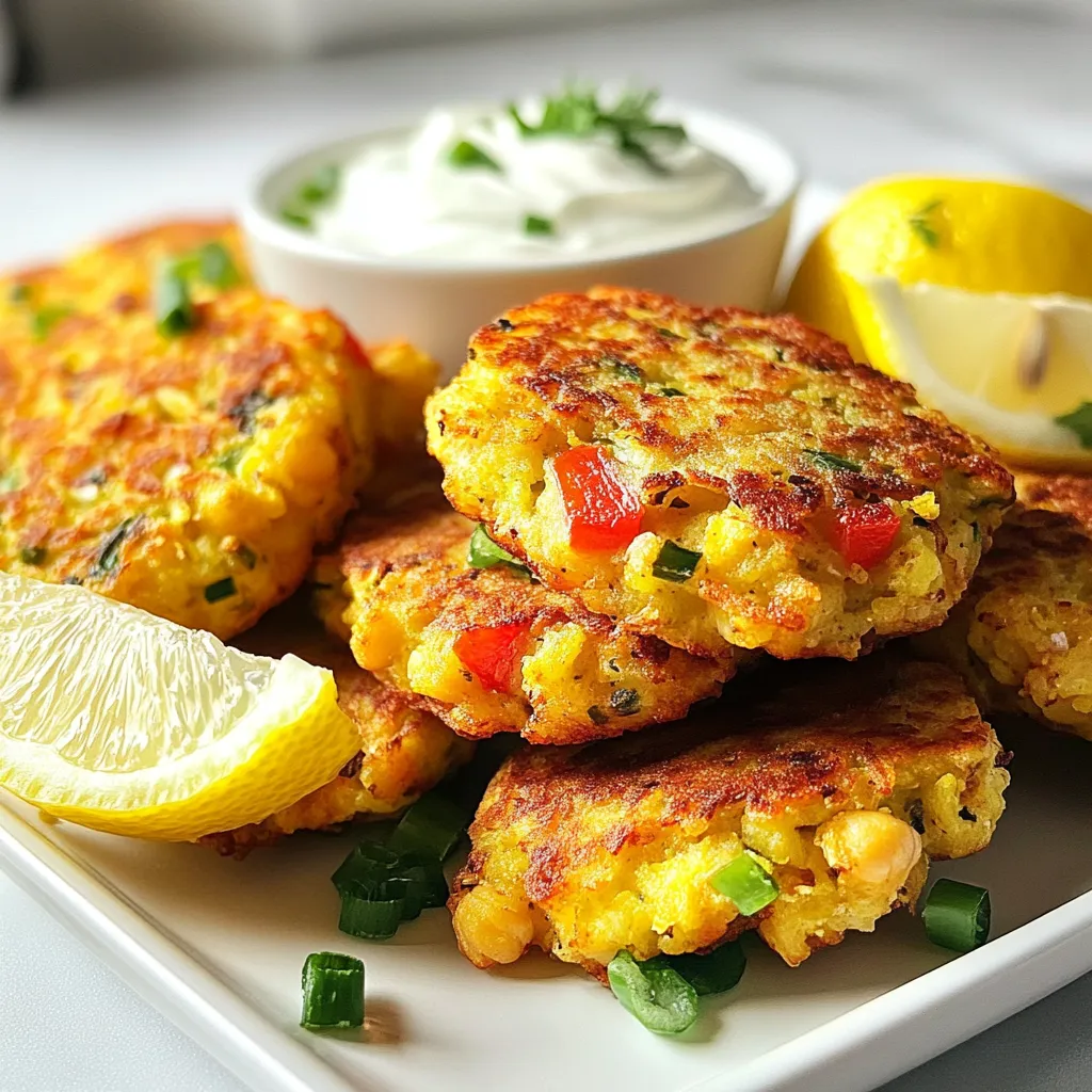 Chickpea Fritters Crunchy and Flavorful Snack