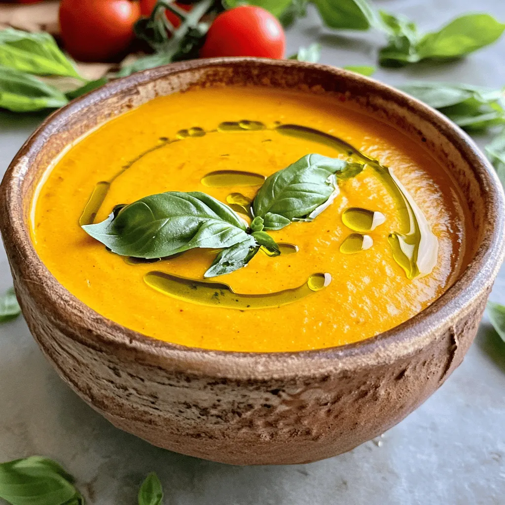Creamy Tomato Basil Soup Flavorful and Easy Recipe