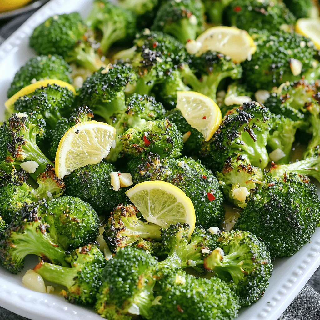 Lemon Garlic Roasted Broccoli Easy and Healthy Recipe