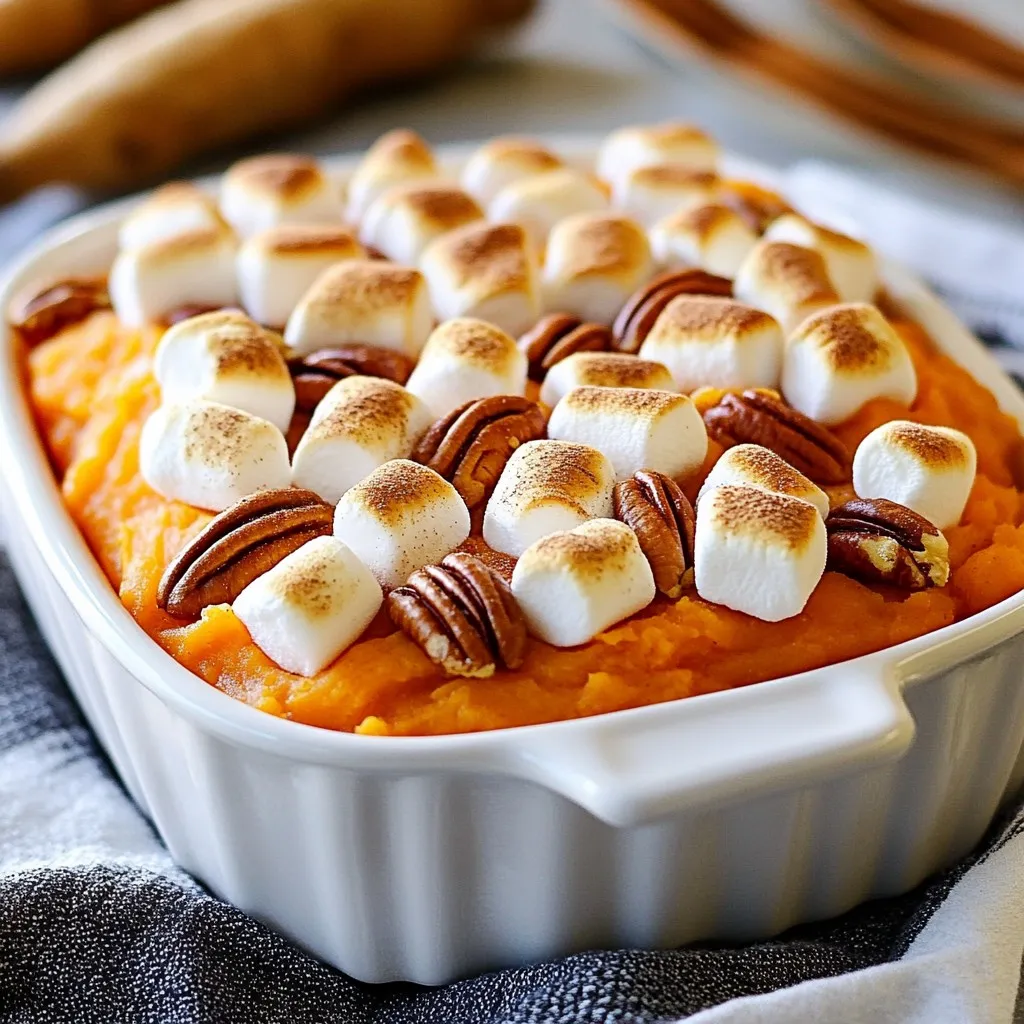 Delicious Sweet Potato Casserole with Marshmallows