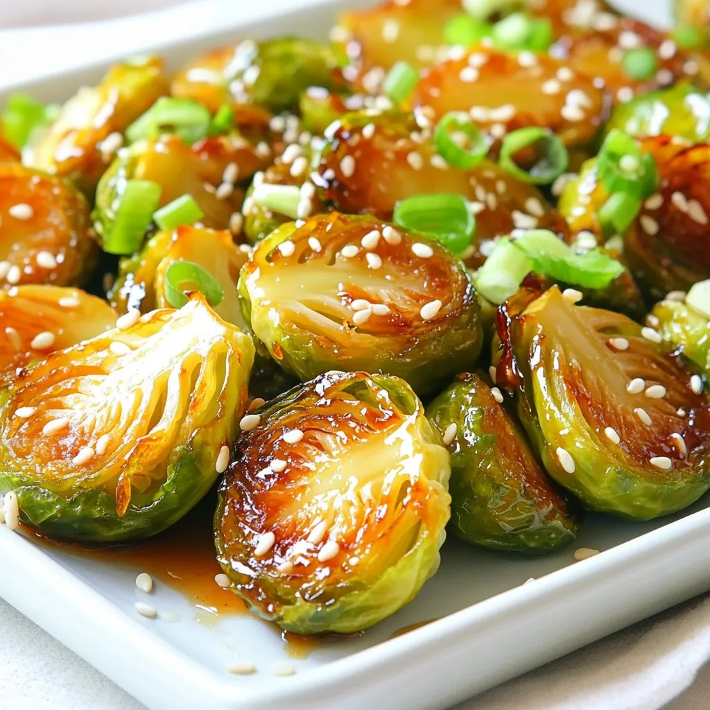 Honey Sriracha Brussels Sprouts Flavorful Roasted Dish