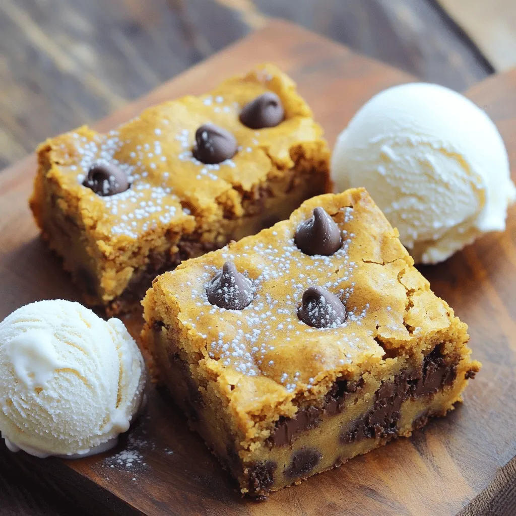Pumpkin Chocolate Chip Blondie Bars Easy and Delicious