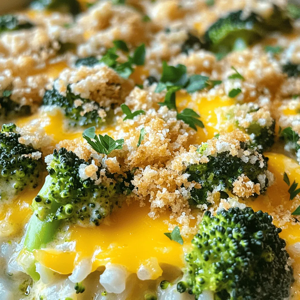 Cheddar Broccoli Rice Casserole Simple and Tasty Dish