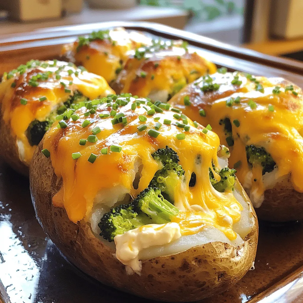 Broccoli Cheddar Stuffed Potatoes Flavorful and Easy