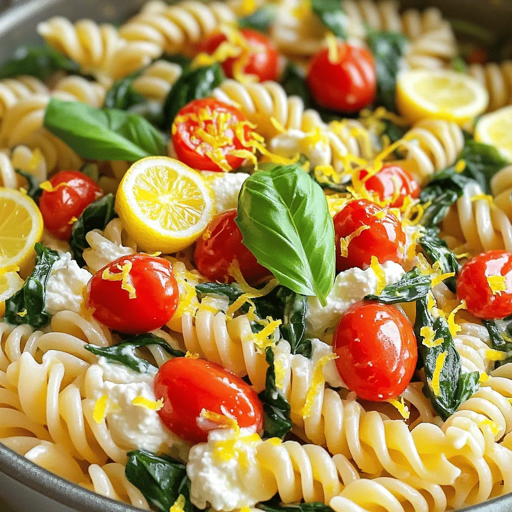 One-Pot Lemon Ricotta Pasta Quick and Easy Meal