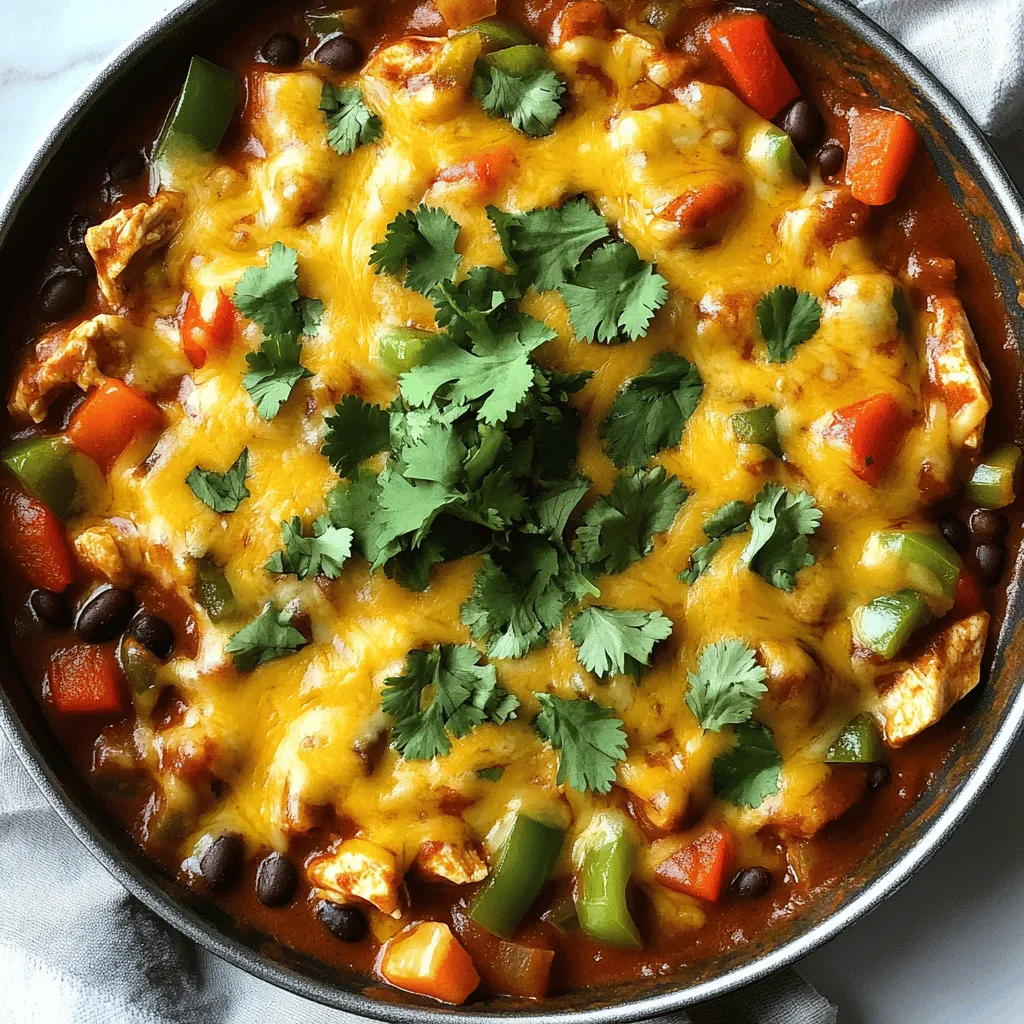 Cheesy Chicken Enchilada Skillet Simple and Flavorful