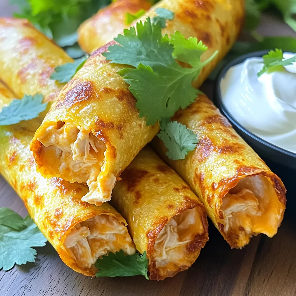 Air Fryer Buffalo Chicken Taquitos Fast and Flavorful