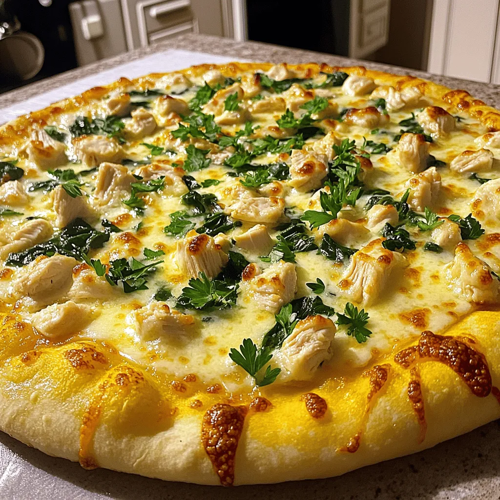 Homemade Chicken Alfredo Pizza Easy and Flavorful Meal