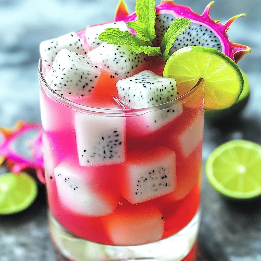 Dragon Fruit Refresher Copycat Easy and Refreshing Drink