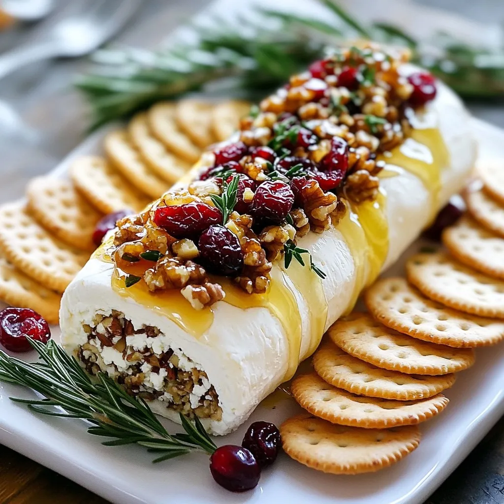 Cranberry Walnut Goat Cheese Log Flavorful Delight