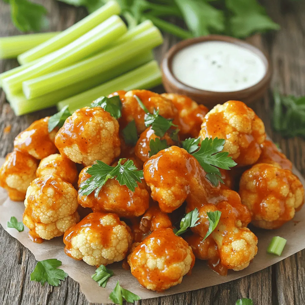 Cauliflower Buffalo Wings Crispy and Flavorful Treat