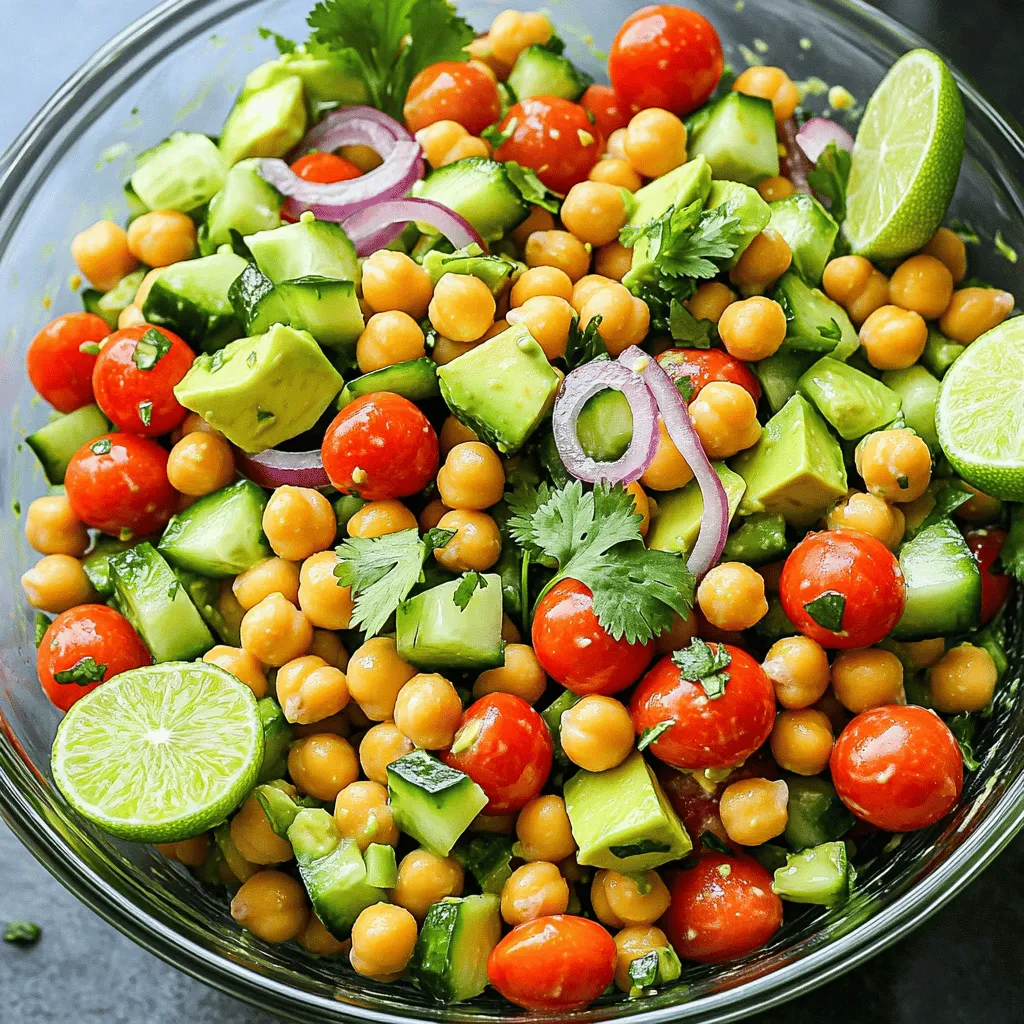 Satisfying Avocado Chickpea Salad Easy and Healthy Recipe