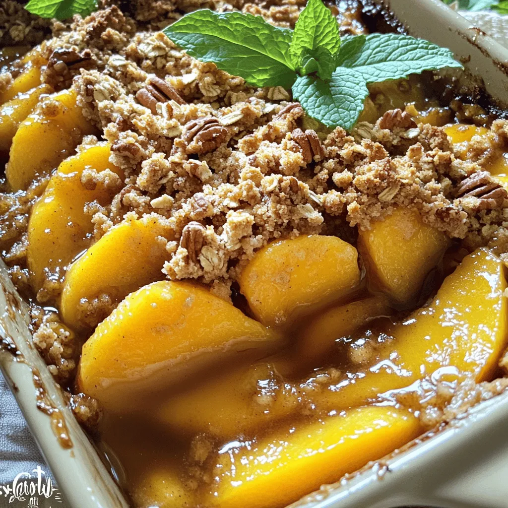 Peach Crisp with Oat Topping Simple and Tasty Dish