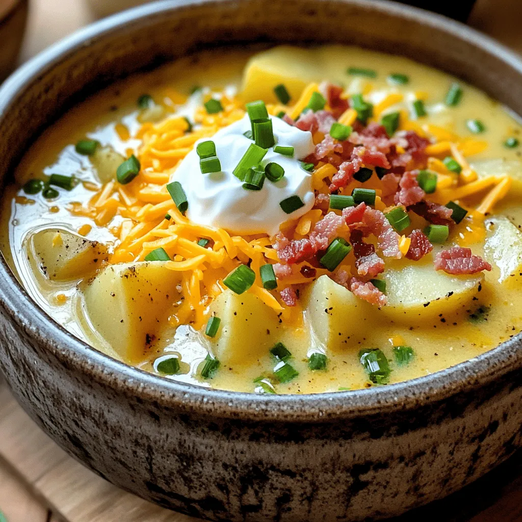 Loaded Baked Potato Soup Creamy and Comforting Dish