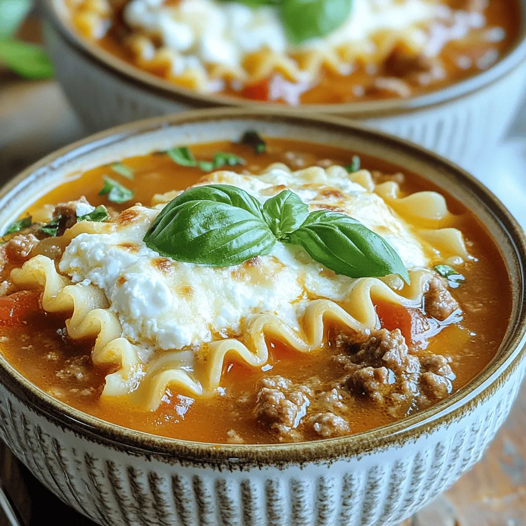 Crockpot Lasagna Soup Comforting Family Meal Recipe