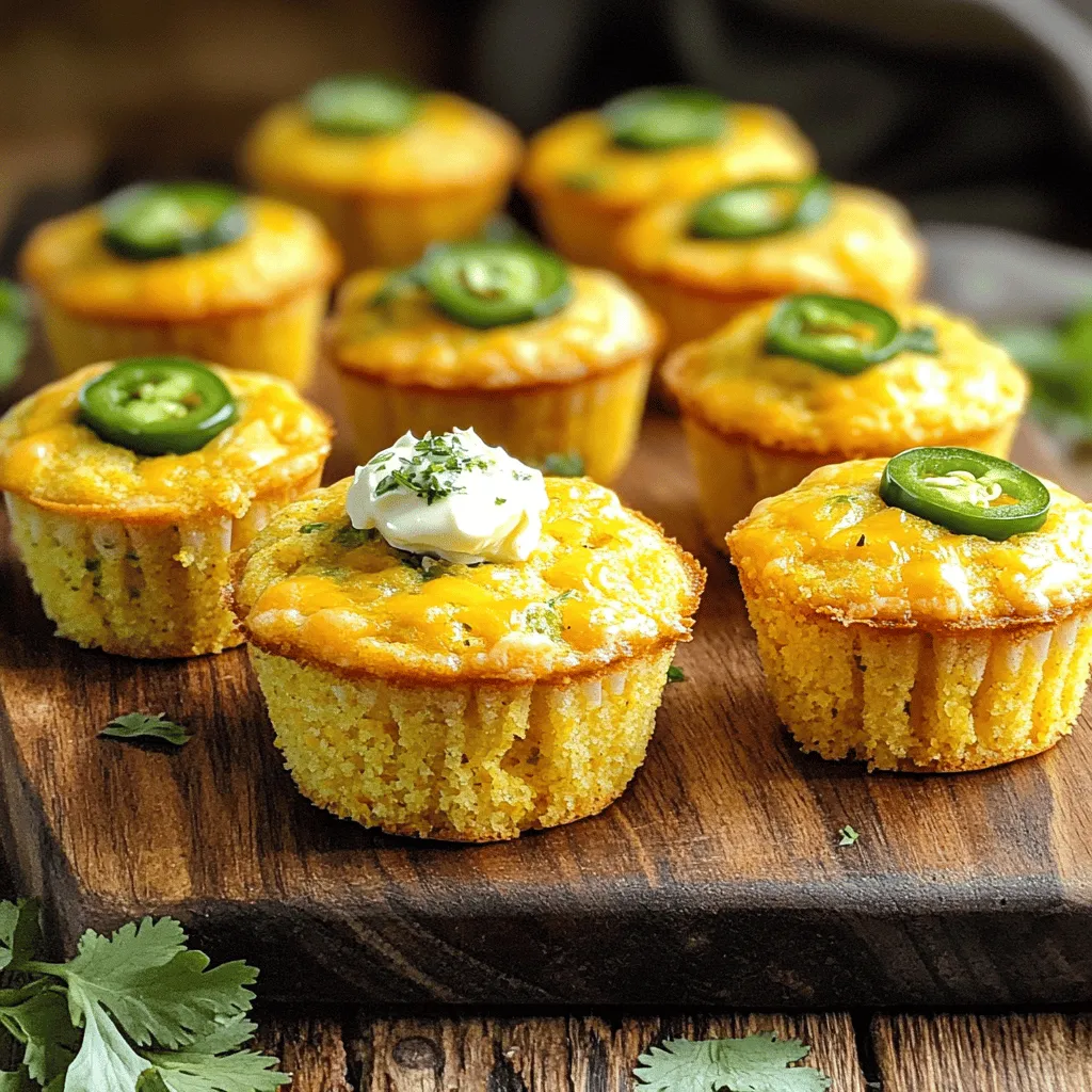 Cheesy Jalapeño Cornbread Muffins Flavorful Delight