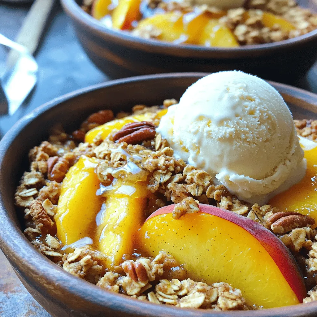 Peach Pecan Crisp Savory and Satisfying Delight