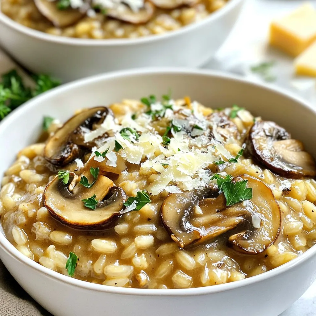 Creamy Mushroom Farro Risotto Flavorful Comfort Meal