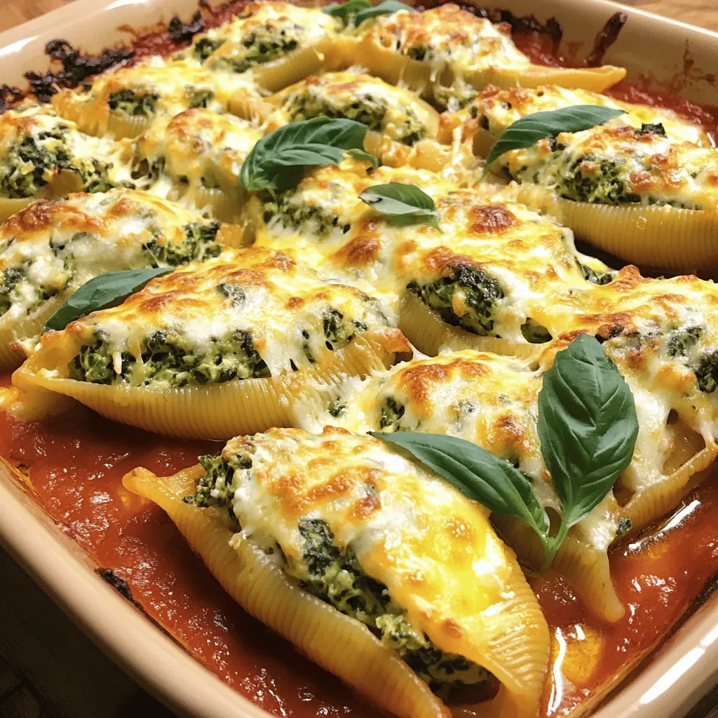 Cheesy Spinach Stuffed Shells Flavorful and Simple Dish