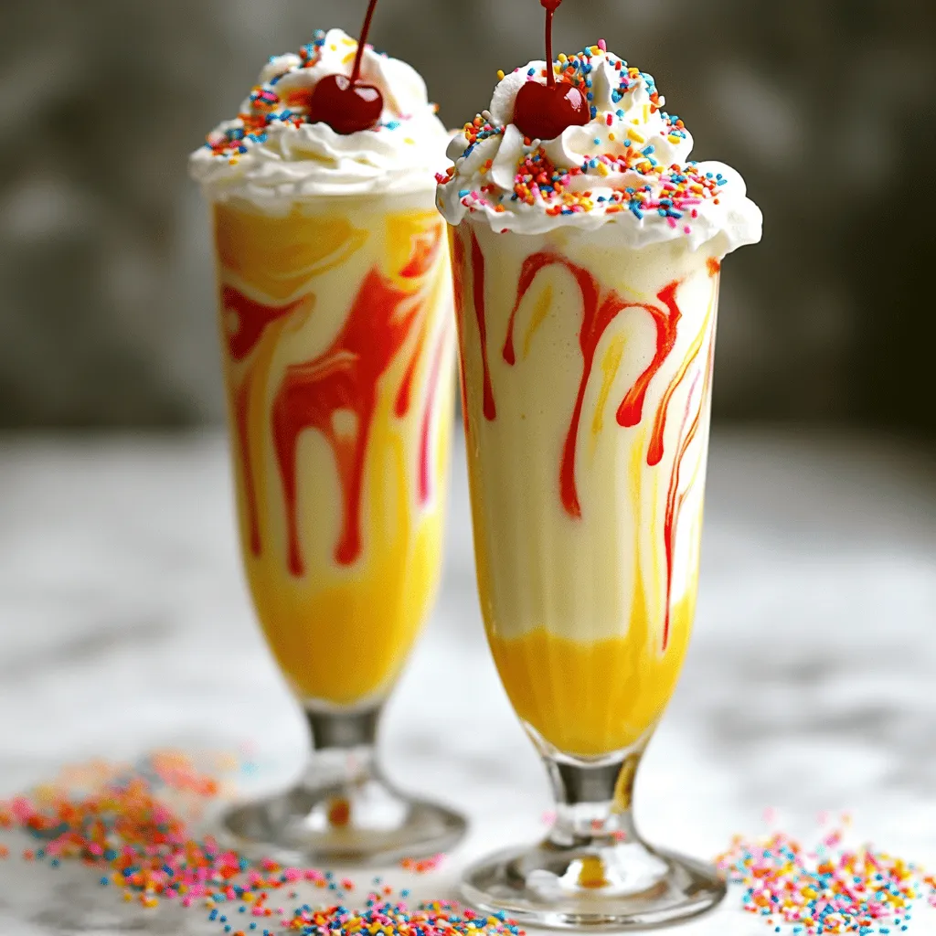 Birthday Cake Milkshake Creamy and Fun Recipe