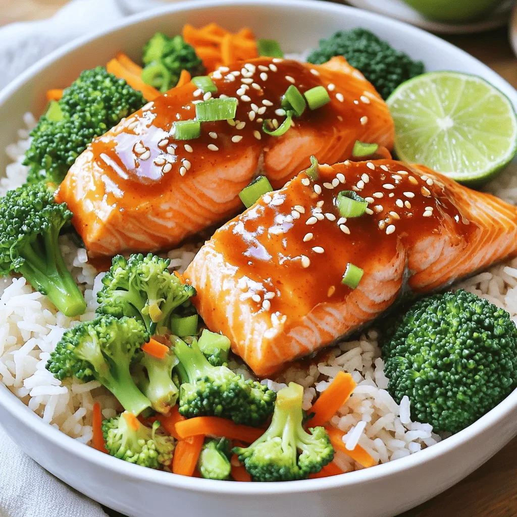 Savory Sweet Chili Salmon Bowls Perfect for Dinner