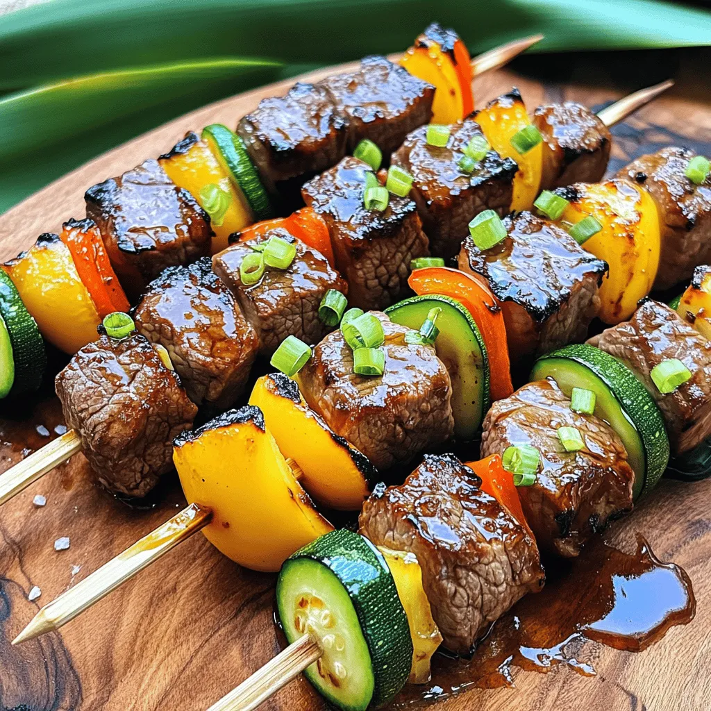 Teriyaki Beef Skewers Flavorful Grilling Delight