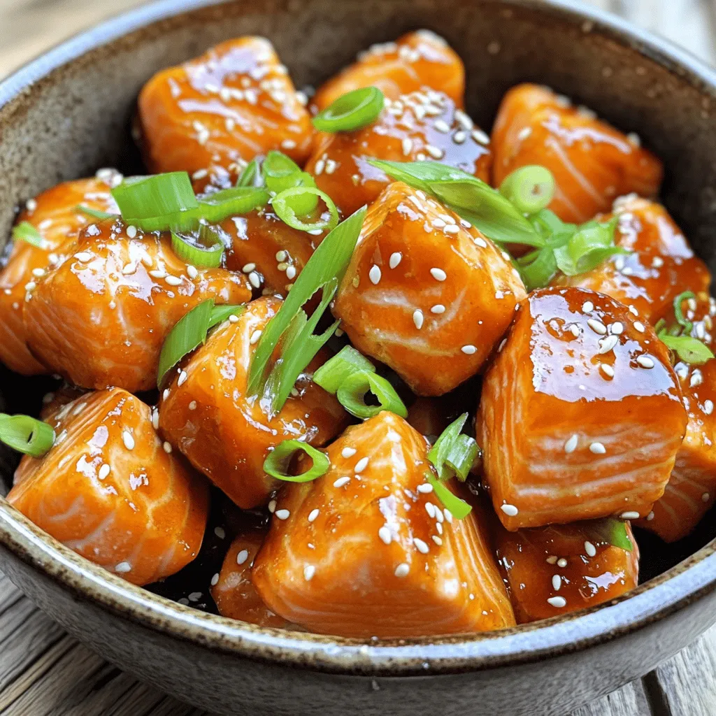 Air Fryer Teriyaki Salmon Bites Tasty and Simple Dish
