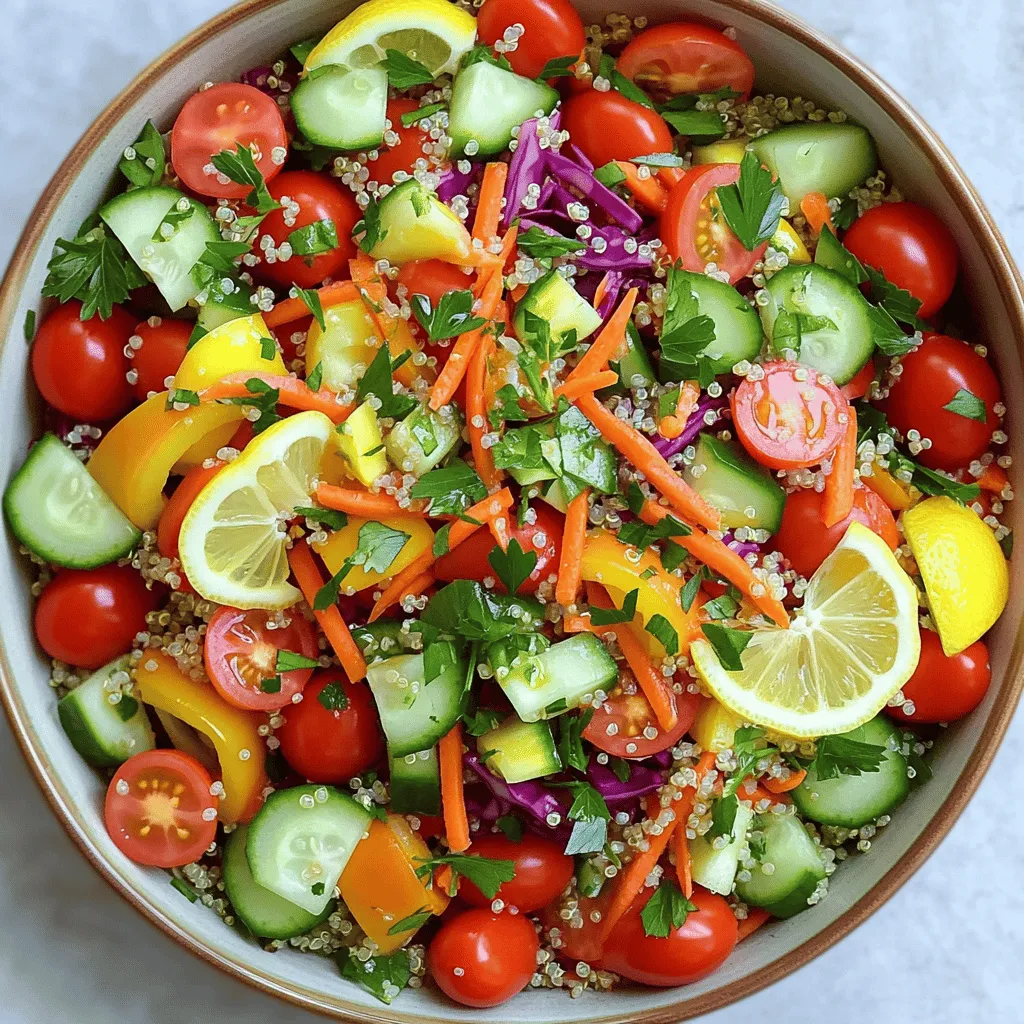Rainbow Veggie Quinoa Salad Fresh and Vibrant Delight