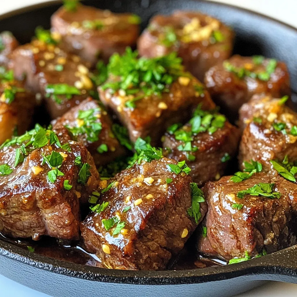 Garlic Butter Steak Bites Tender and Tasty Treat