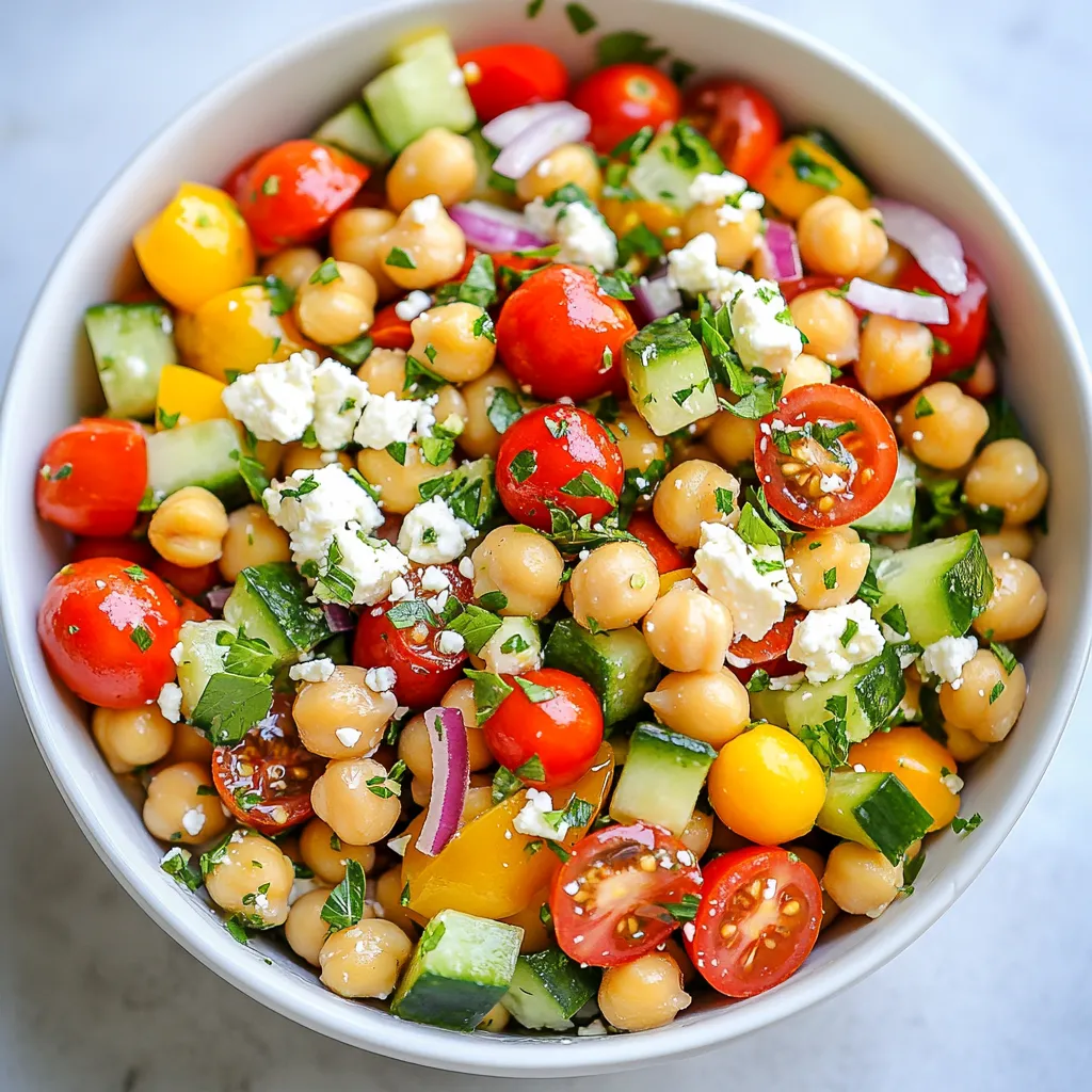 Mediterranean Chickpea Salad Fresh and Flavorful Meal