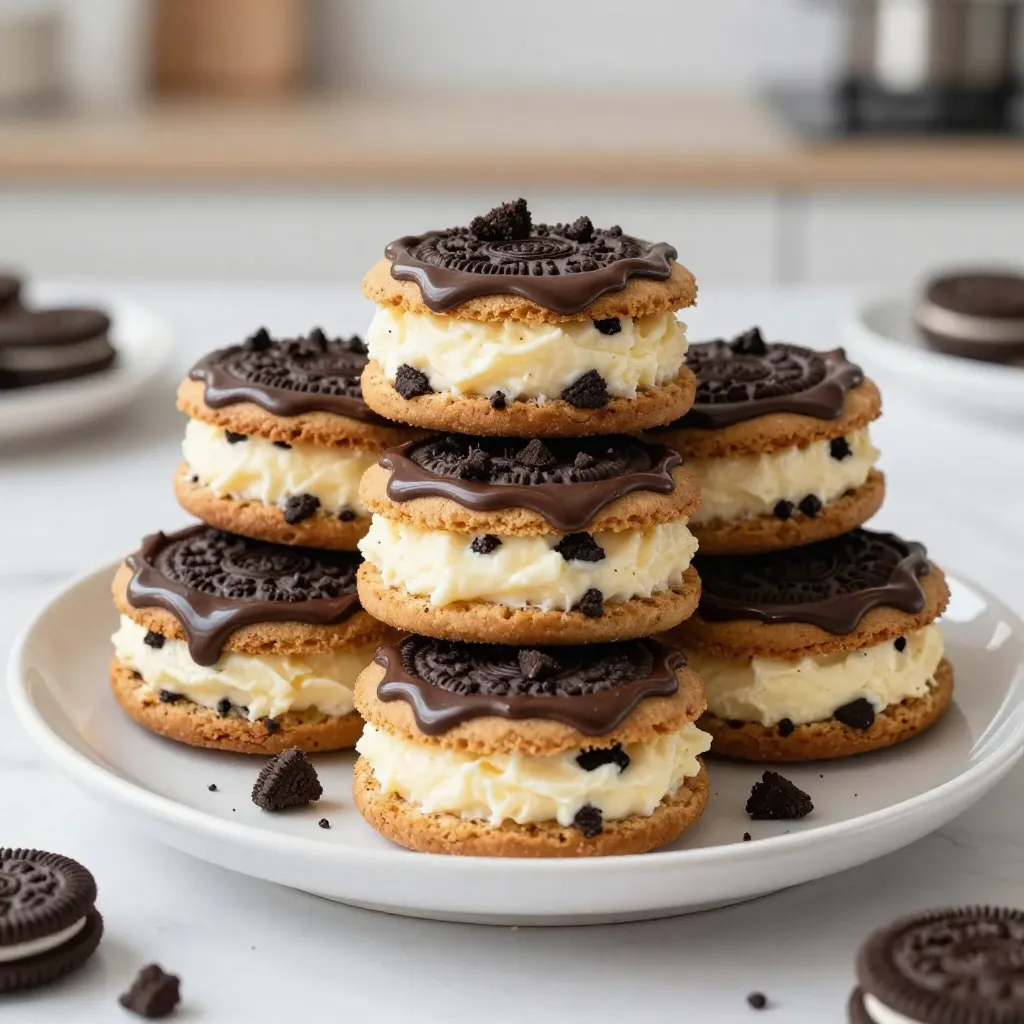 Oreo Cheesecake Stuffed Cookies Irresistible Treat