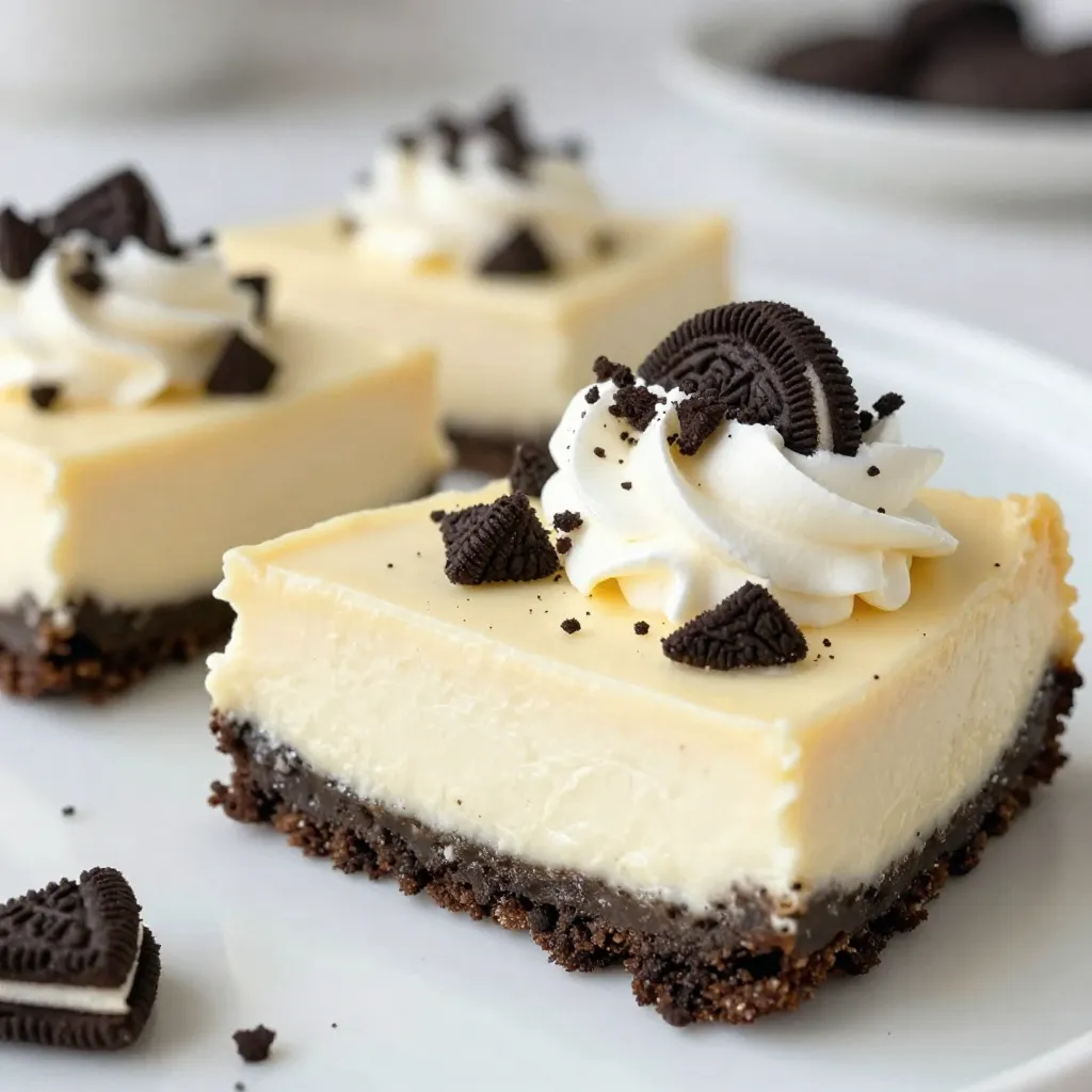 Cookies and Cream Cheesecake Bars Delightful Dessert Recipe