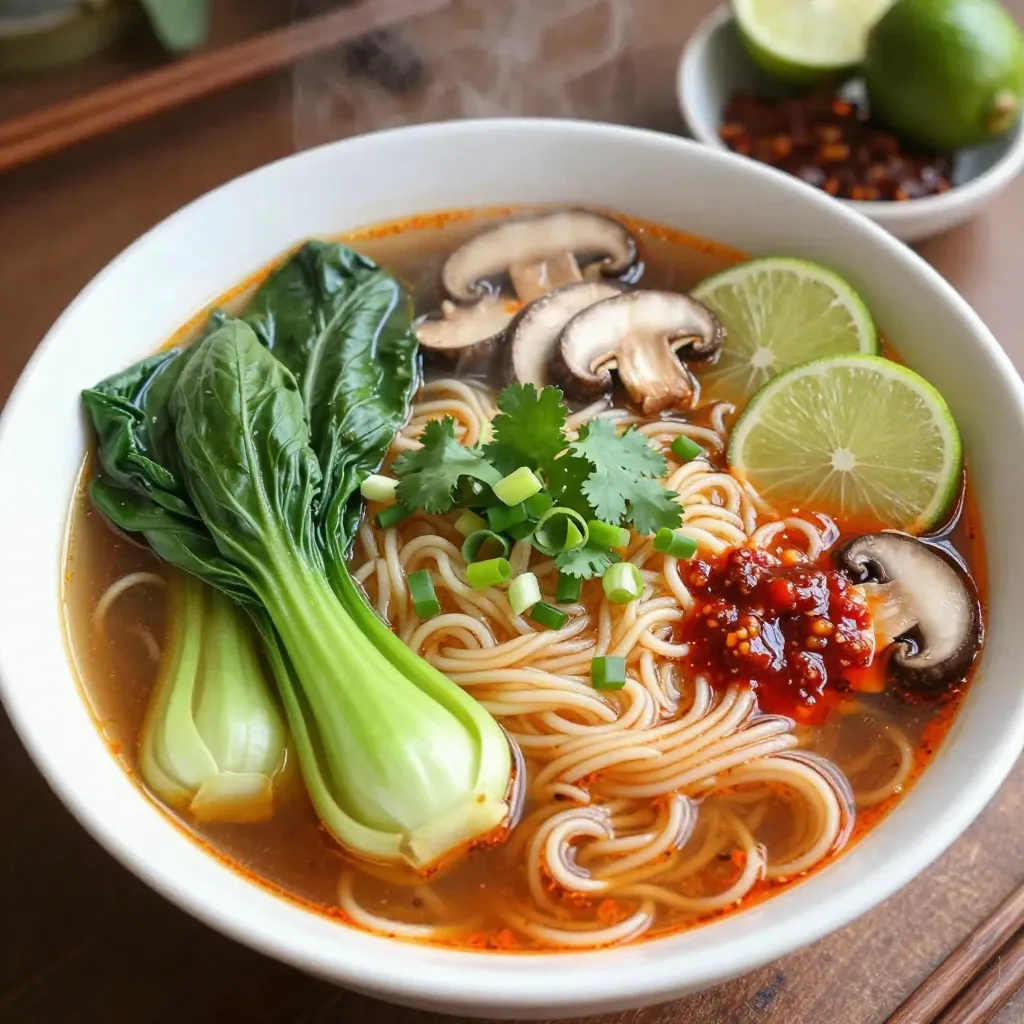 Spicy Garlic Ramen Noodles Flavorful and Quick Meal