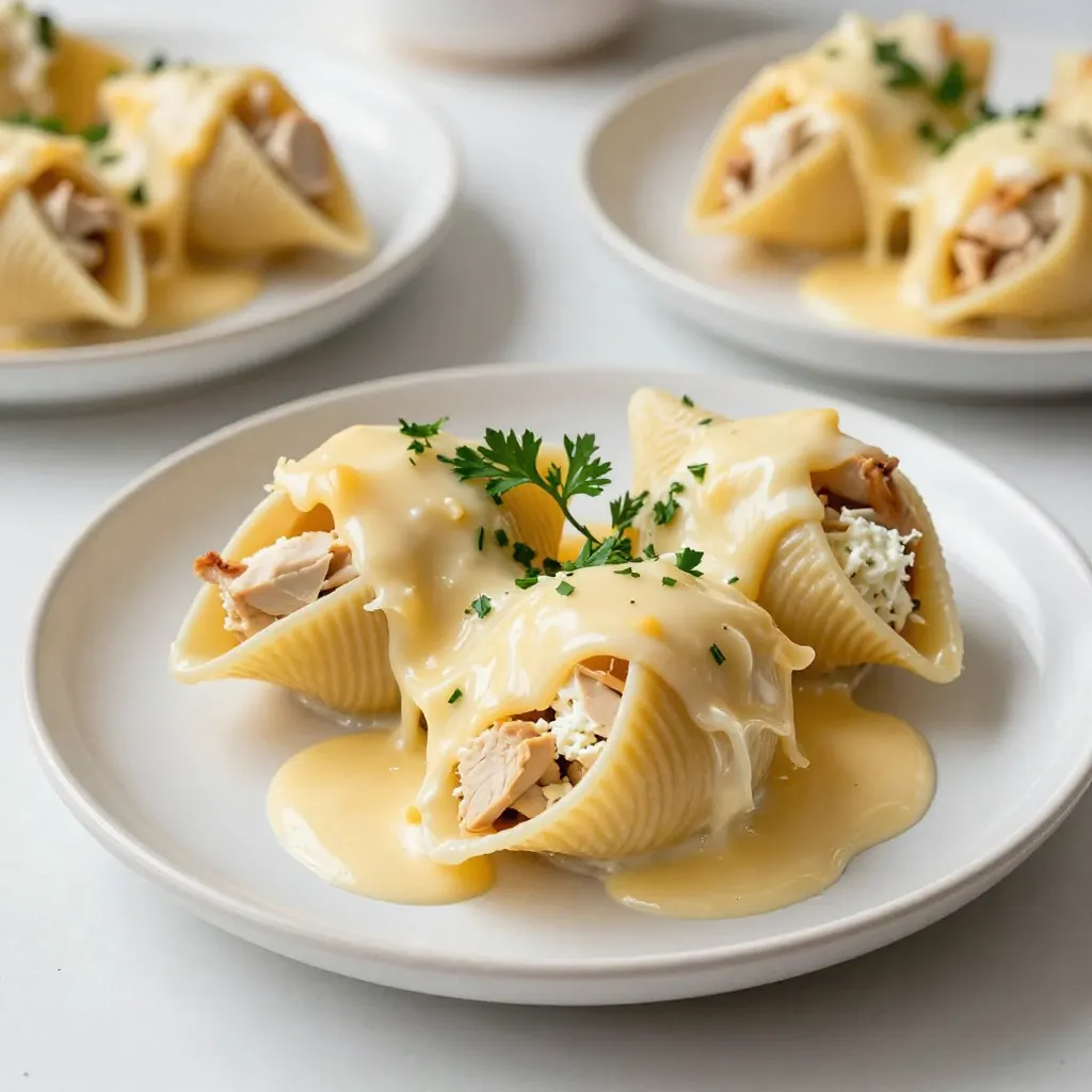 Chicken Alfredo Stuffed Shells Flavorful and Easy Recipe