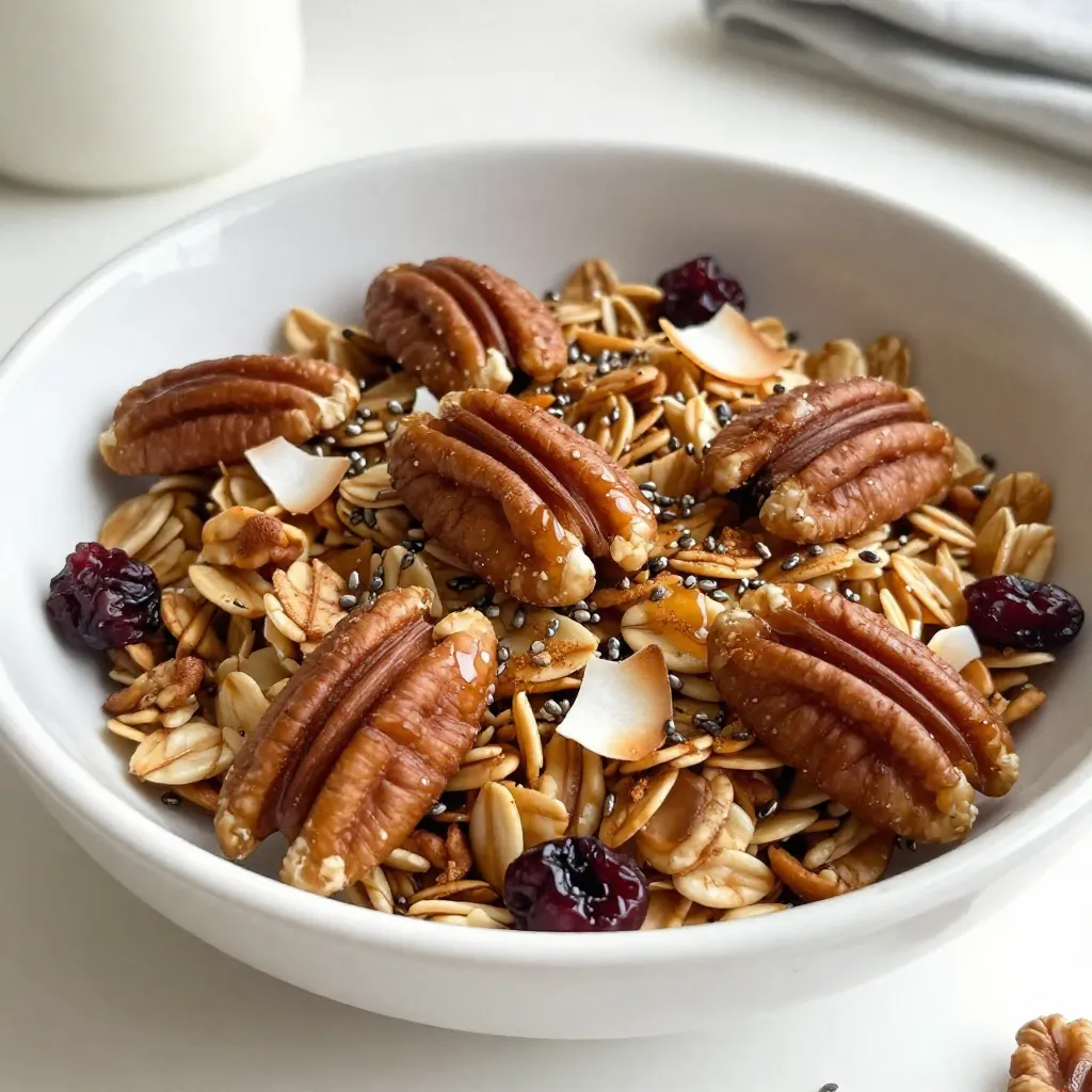 Maple Pecan Granola Clusters Tasty and Crunchy Treat