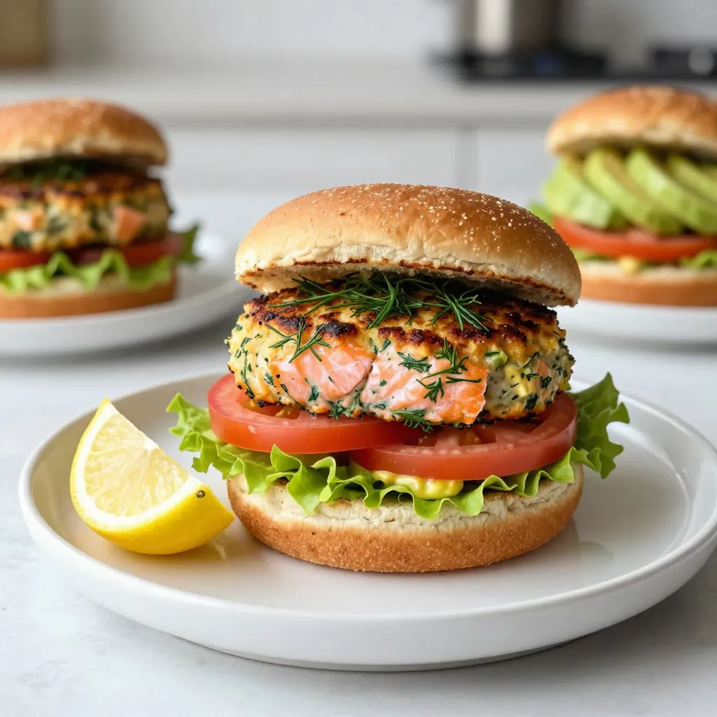 Lemon Dill Salmon Burgers Flavorful and Fresh Delight