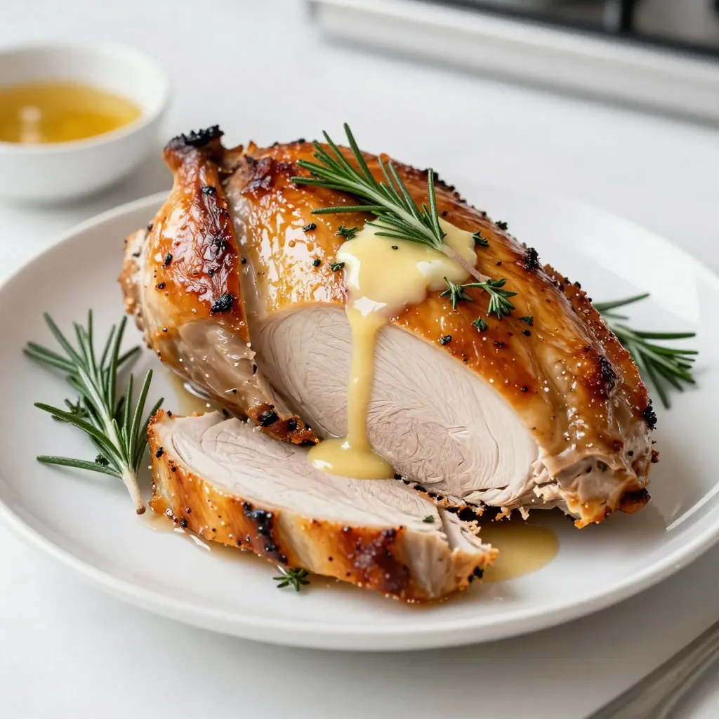 Herb Butter Roasted Turkey Breast Perfectly Juicy Dish