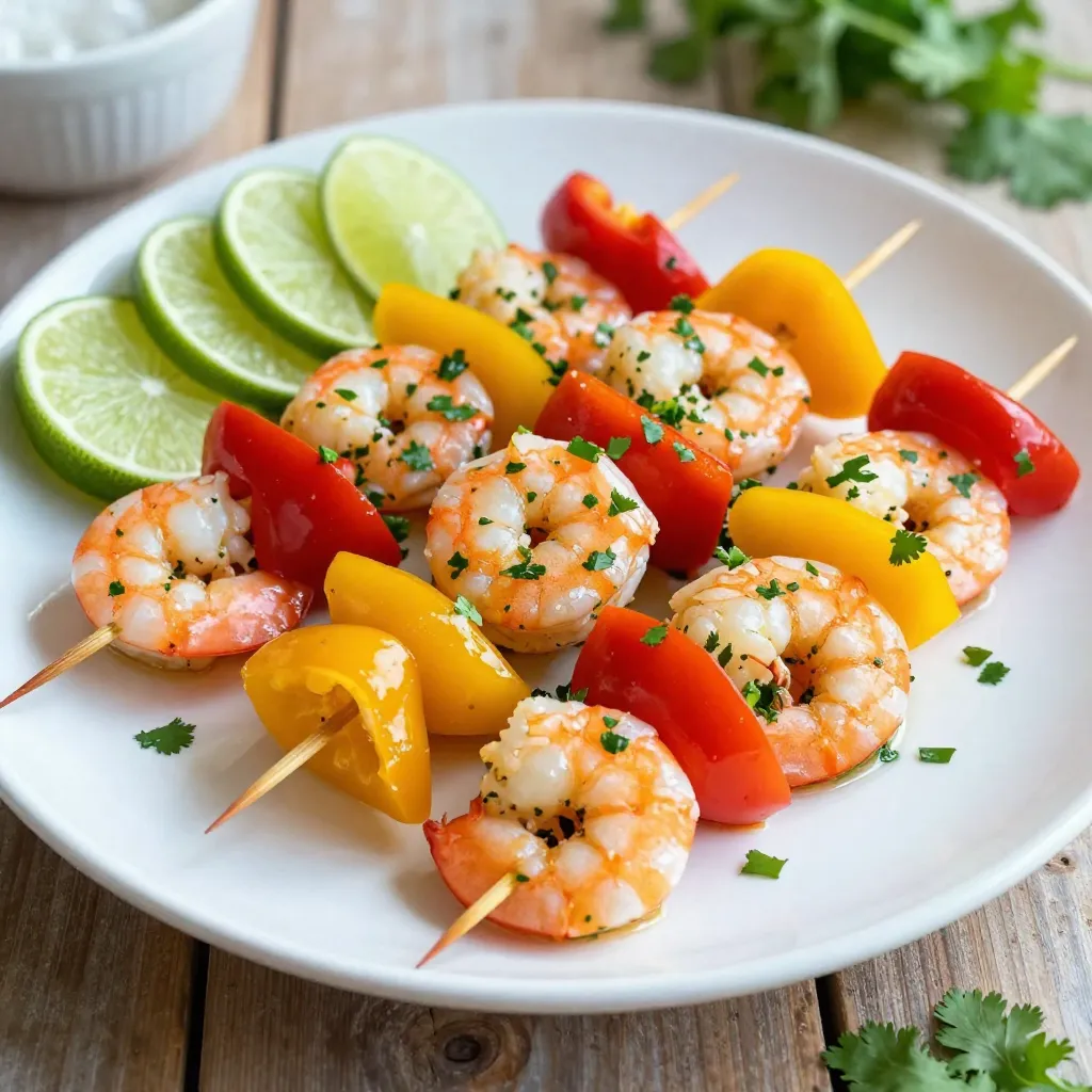 Cilantro Lime Shrimp Skewers Tasty and Quick Meal