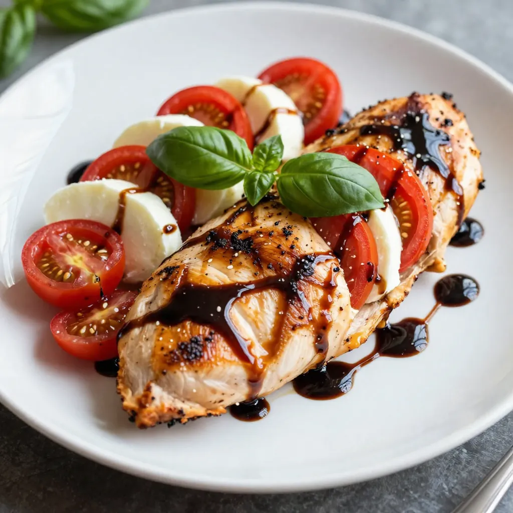 Balsamic Glazed Caprese Chicken Tasty Dinner Delight