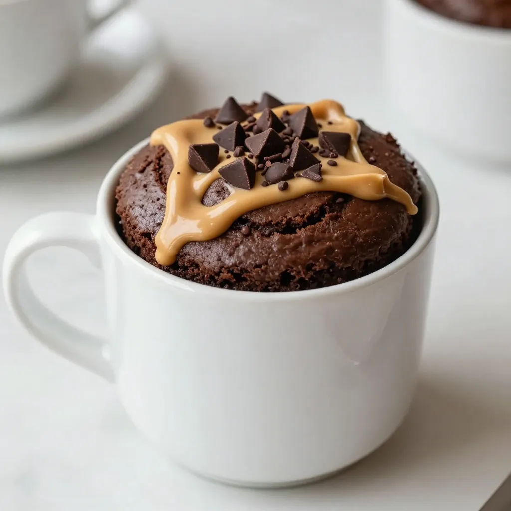 Chocolate Peanut Butter Mug Cake Quick and Easy Treat