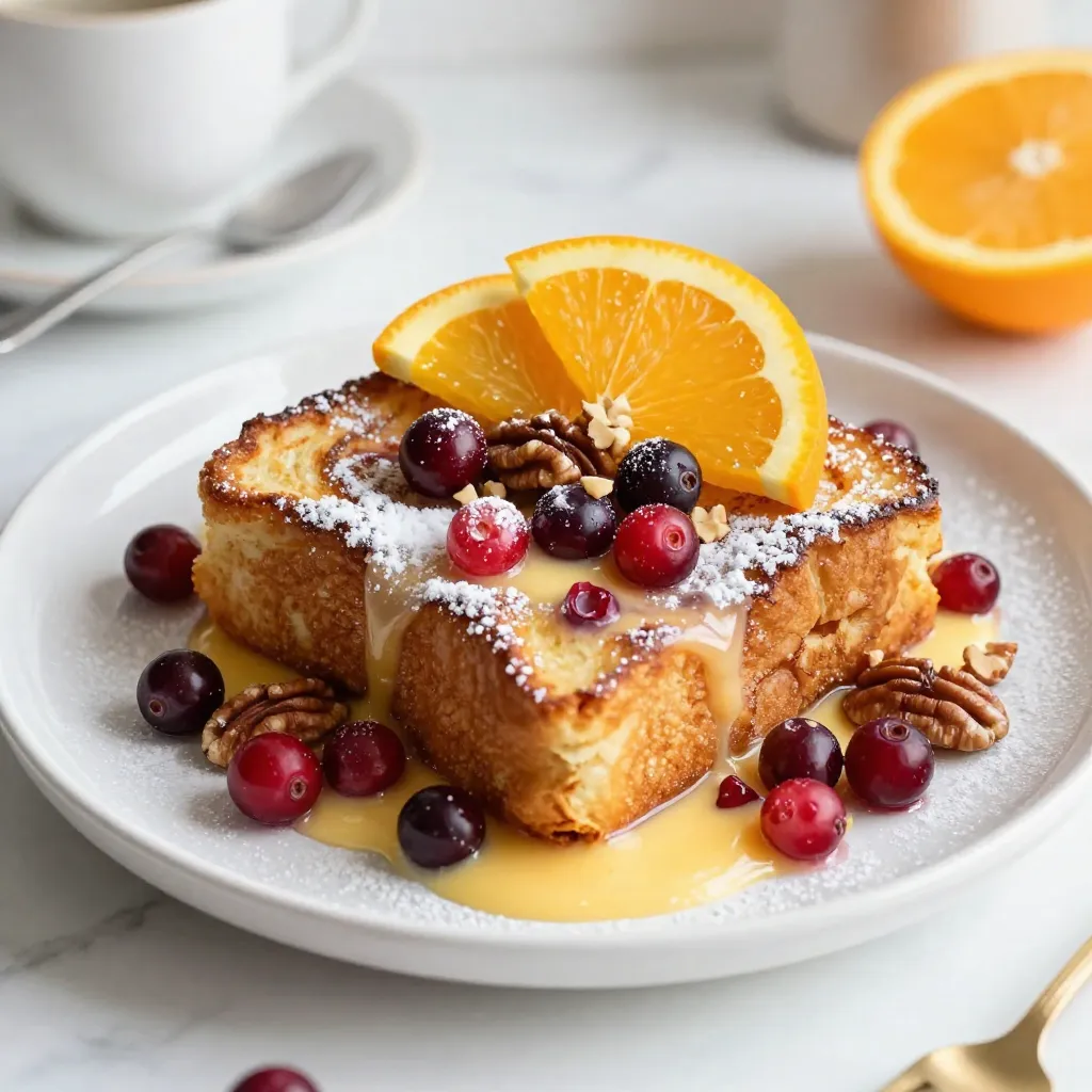Cranberry Orange Overnight French Toast Delightful Dish